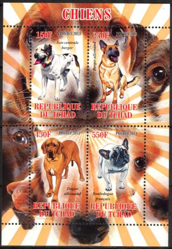 Chad 2013 Dogs (3) MNH Cinderella !