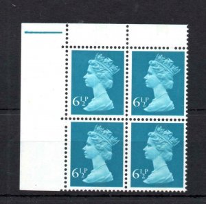 61/2p FCP/PVA MACHIN UNMOUNTED MINT BLOCK OF 4 Cat £96