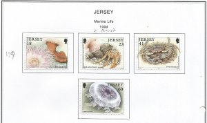 JERSEY - 1994 - Marine Life - Perf 4v Set - Mint Lightly Hinged