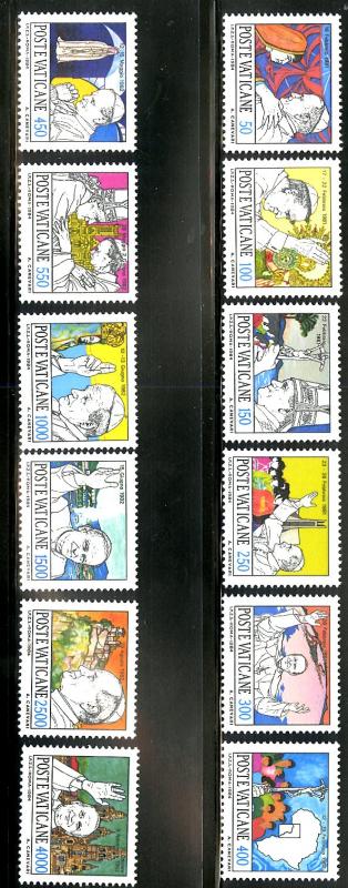 VATICAN 737-48 MNH SCV $14.60