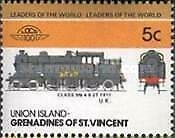 SW54 - Union Island  1984    - LOCOMOTIVES Trains -   MNH set of 16 values