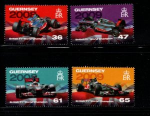 Guernsey Sc 1142-1145 2011 Formula 1 Champions stamp set mint NH