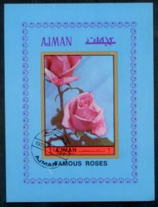 Ajman 1972 Famous Rose CTO L378