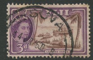 STAMP STATION PERTH Fiji #152 QEII Definitive Issue Used 1954 CV$0.30