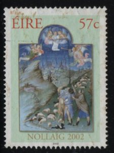 Ireland 2002 used Sc 1445 57c Angels announcing Birth to Shepherds - Christmas