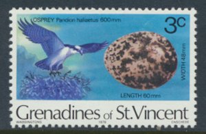 Grenadines of St Vincent Sc# 135 MNH Osprey Birds & Eggs see details