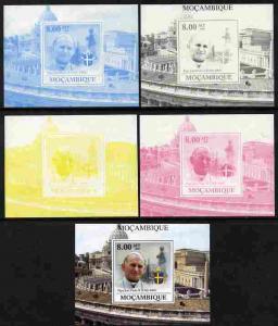 Mozambique 2009 Pope John Paul II #3 individual deluxe sh...