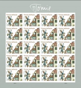 US Tomie dePaola NDC/Imperf Sheet of 20 Stamps MNH 2023 Ships 15 May