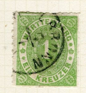 GERMANY; NORTHERN STATES 1860s classic issue fine used Shade of 1k. value