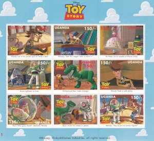 Uganda # 1480-1481, Disney -Toy Story, Full Sheets, Mint NH, 1/2