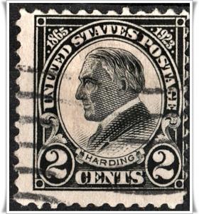 SC#610 2¢ Harding Single (1923) Used