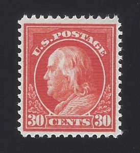 US #420 1912-14 Orange Red WMK 190 Perf 12 Mint OG LH VF SCV $110