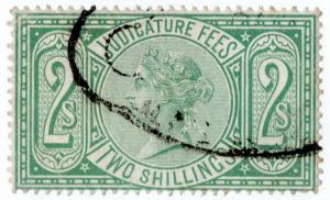 (I.B) QV Revenue : Judicature Fees 2/- (1876) inverted watermark