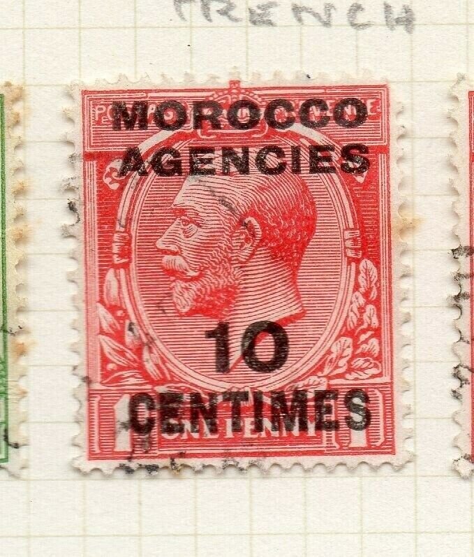 Morocco Agencies French Zone 1919-24 Issue Used 10c. Optd Surcharged NW-180627