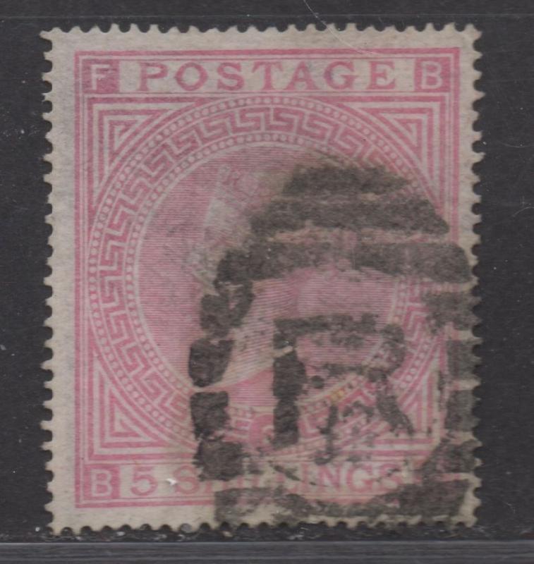 **Great Britain, SC# 57, MLH, VF, SMudge Cxl, Color Faded, Plate 2