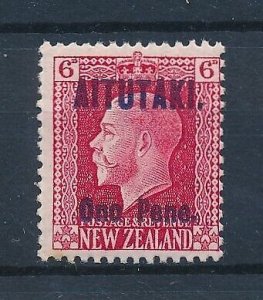 [116480] Aitutaki 1916 King George V Ono pene OVP on New Zealand  MNH