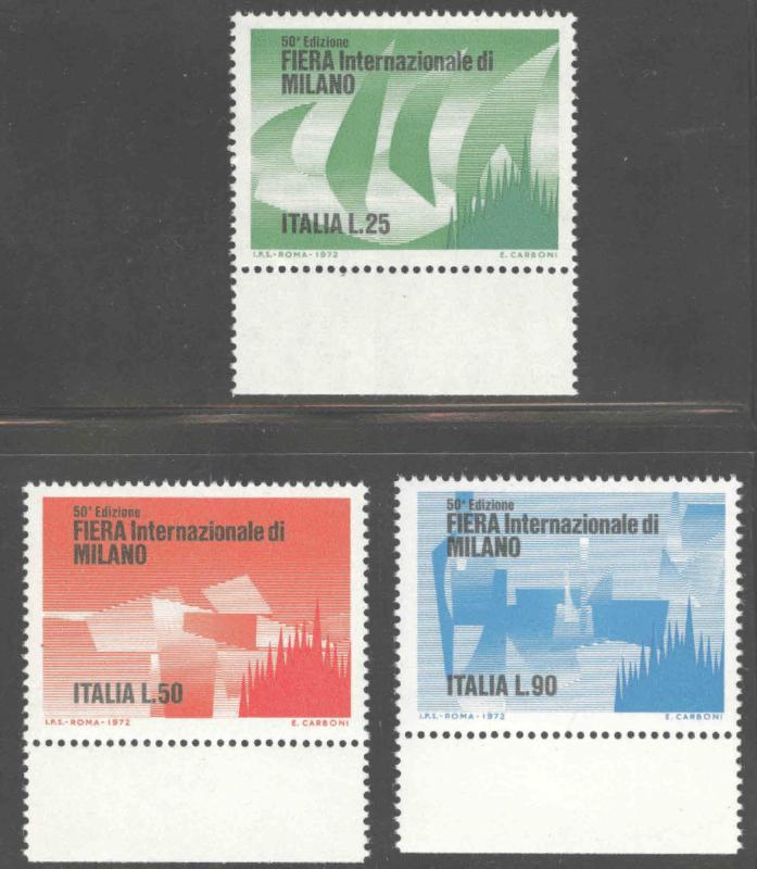 Italy Scott 1062-1064 MNH** set