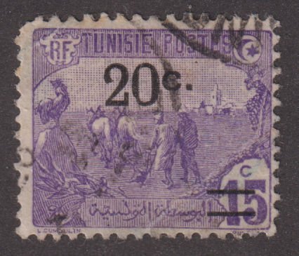 Tunisia 64 Field Plowing O/P 1921