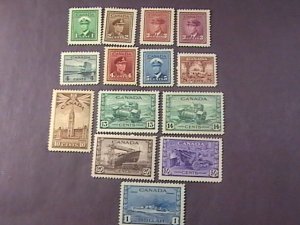 CANADA # 249-262-MINT NEVER/HINGED & MH--COMPLETE SET--1942-43