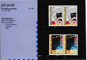 Netherlands 1983 PPT Post Presentation Pack Europa Scott 650-651 (2) VF/NH/(**)