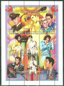 CHAD  ELVIS PRESLEY  SCOTT#711A   SHEET OF  NINE  MINT NH