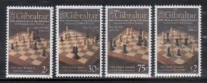 Gibraltar 1310-13 Chess Mint NH