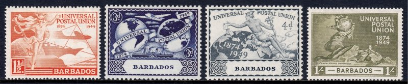 Barbados - Scott #212-215 - MH - SCV $4.15