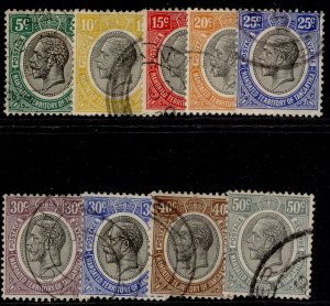 TANGANYIKA GV SG93-100, 1927-31 SHORT set, USED. Cat £20. set to 50c