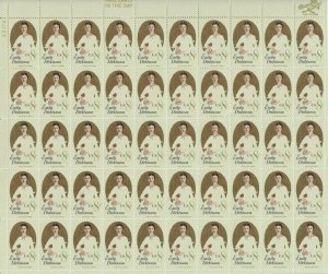 Emily Dickinson Sheet of Fifty 8 Cent Postage Stamps Scott 1436 