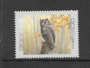 BIRDS - CANADA #1712 SCREECH-OWL MNH