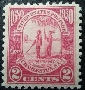 StampGeek Scott #683 Carolina-Charleston 250th MINT, VF-EXTRA FINE,  VLH, OG