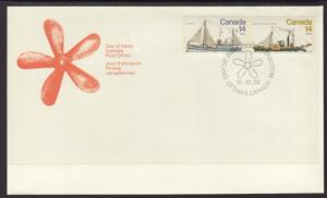 Canada Ships 1978 Canada Post U/A FDC BIN