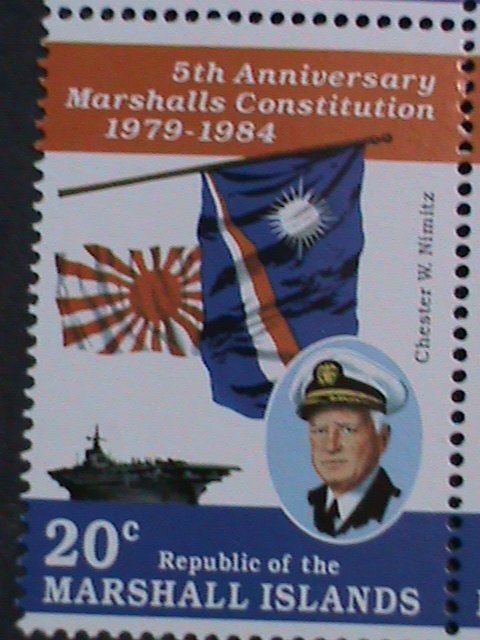 ​MARSHALL ISLAND-1984 SC# 62a  5TH ANNIV: CONSTITUTION-BLOCK MNH VF LAST ONE
