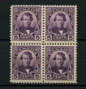 ?#146 McGee block of 4 F+ VF MH gum disturbed Canada mint