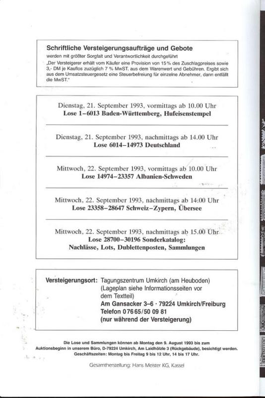 Internationale Briefmarken-Auktion: Sonderkatalog, Hobbyp...