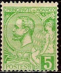 Monaco; 1901; Sc. # 14; MH Single Stamp