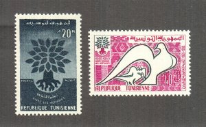 Tunisia Scott #366-367 MNH