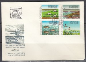 Portugal Scott 1307-10 FDC - Protection of Wetlands