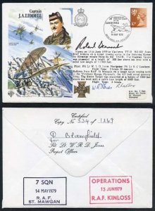 HA40c Captain J.A. Liddell Signed by R.P. Beaumont and Canberra Crew