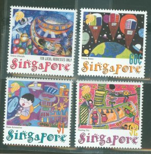 Singapore #943-946  Single (Complete Set) (Art)