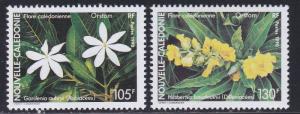 New Caledonia # 638-639, Flowers, NH, 1/2 Cat.