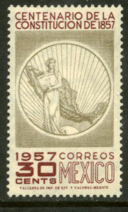 MEXICO 901, 30c Centenary of the Constitution. UNUSED, HINGED, OG. VF.