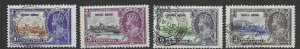 Hong Kong 147-50  1935  set 4  VF  Used