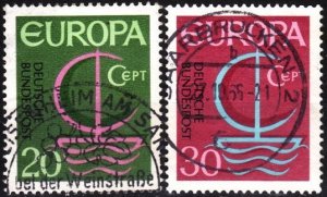 GERMANY 1966 EUROPA. Complete Set, Used