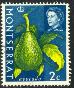 MONTSERRAT 1965 QE2 2c AVOCADO Pictorial Sc 160 VFU