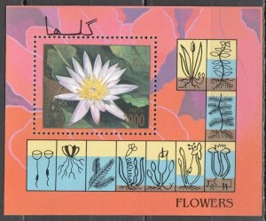 B0547 1997 Afghanistan Flora Flowers 1Bl Mnh