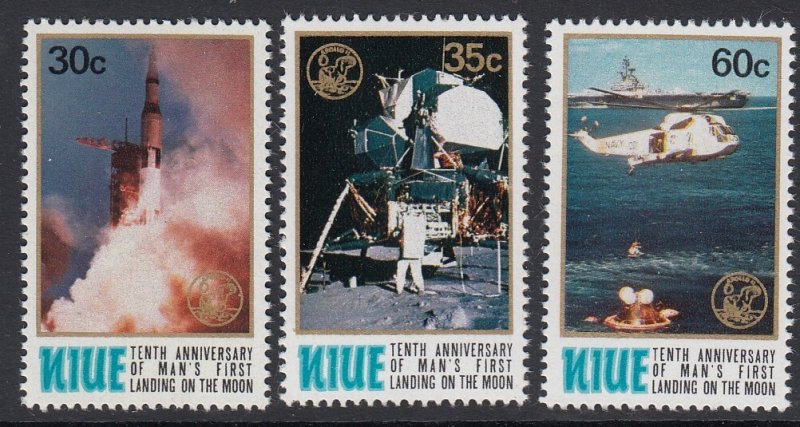 Niue 255-7 Moon Landing mnh