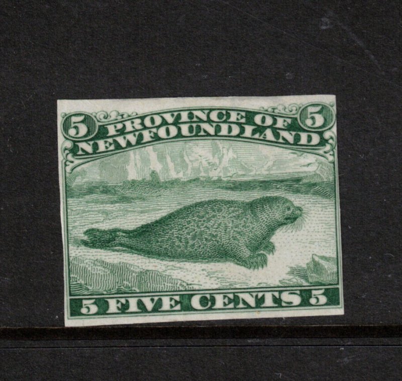 Newfoundland M&P #25E-C Very Fine Engraved Die Essay In Green **With Cert.**