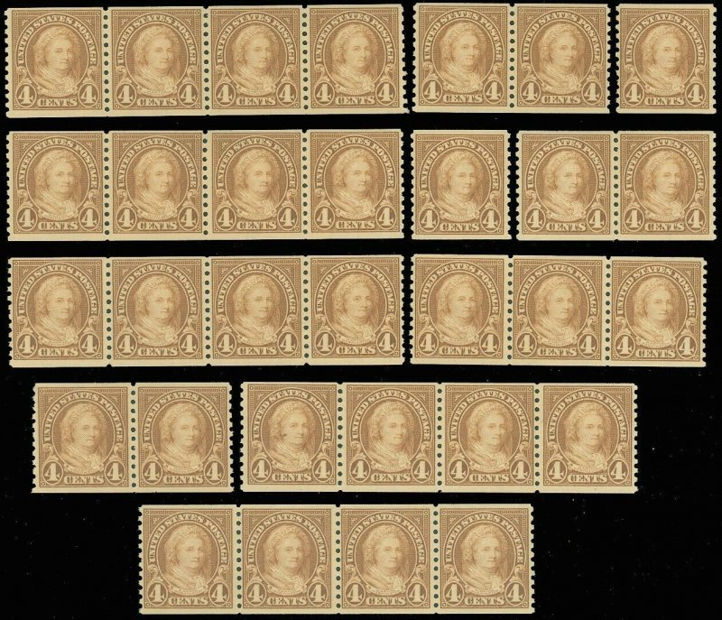 US Scott #601 WHOLESALE LOT! Singles, Strips/4 & Pairs! Mint-NH, SCV $253.50 (SK