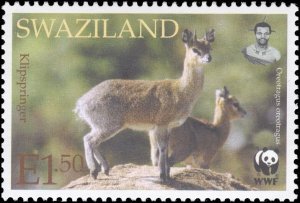 Swaziland 2001 Sc 698-701 Oribi Antelope Klipspringer WWF CV $4.50